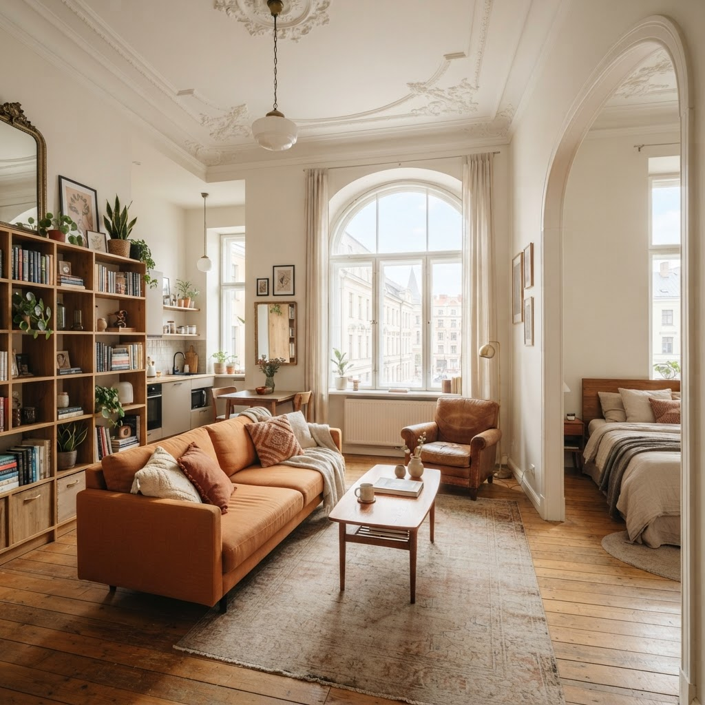 Cozy room in Art Nouveau flat, Centrs